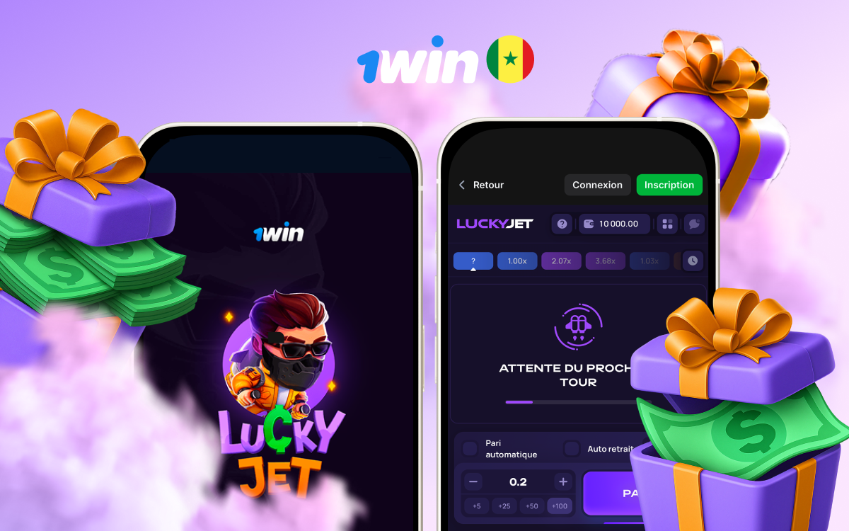 Lucky Jet 1win Sénégal : Télécharger l'APK Officiel | Bonus 500% (2025)